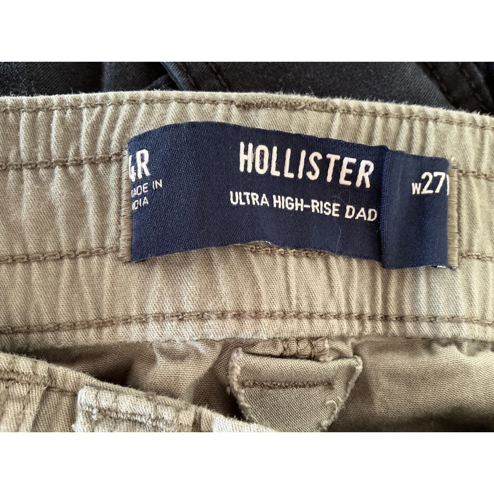Hollister a.n.a Outfit Women 4R/XS Olive Green Excellent Cargo Pants Tee Set - Picture 2 of 8